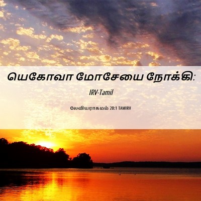 Picture 06 - லேவியராகமம் 20:1 TAMIRV - யெகோவா மோசேயை - Bible Verse Picture