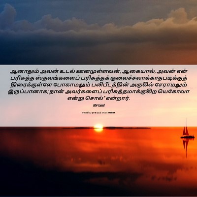 Picture 06 - லேவியராகமம் 21:23 TAMIRV - ஆனாலும் அவன் உடல் - Bible Verse Picture