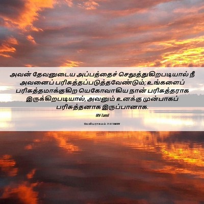 Picture 06 - லேவியராகமம் 21:8 TAMIRV - அவன் தேவனுடைய - Bible Verse Picture