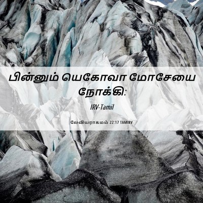 Picture 06 - லேவியராகமம் 22:17 TAMIRV - பின்னும் யெகோவா - Bible Verse Picture