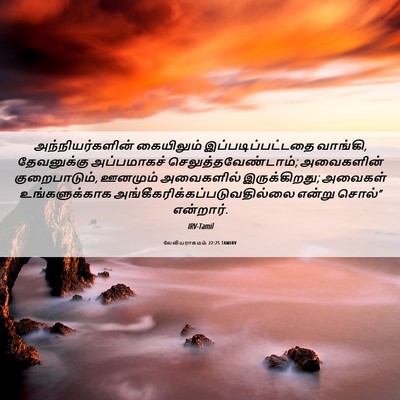 Picture 06 - லேவியராகமம் 22:25 TAMIRV - அந்நியர்களின் - Bible Verse Picture