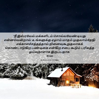 Picture 06 - லேவியராகமம் 23:24 TAMIRV - “நீ இஸ்ரவேல் - Bible Verse Picture