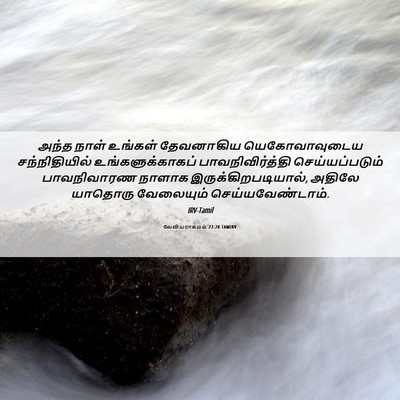 Picture 06 - லேவியராகமம் 23:28 TAMIRV - அந்த நாள் உங்கள் - Bible Verse Picture