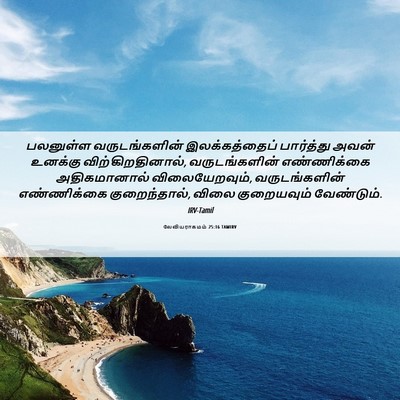 Picture 06 - லேவியராகமம் 25:16 TAMIRV - பலனுள்ள - Bible Verse Picture