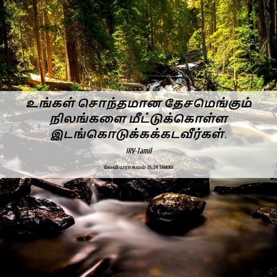 Picture 06 - லேவியராகமம் 25:24 TAMIRV - உங்கள் சொந்தமான - Bible Verse Picture
