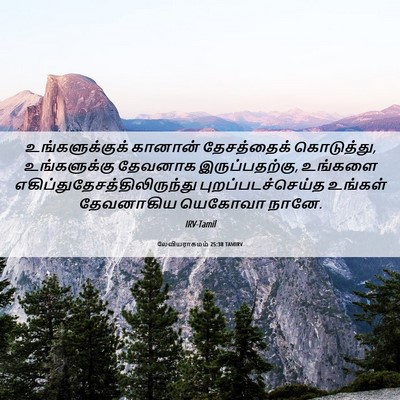 Picture 06 - லேவியராகமம் 25:38 TAMIRV - உங்களுக்குக் - Bible Verse Picture