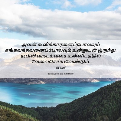 Picture 06 - லேவியராகமம் 25:40 TAMIRV - அவன் - Bible Verse Picture