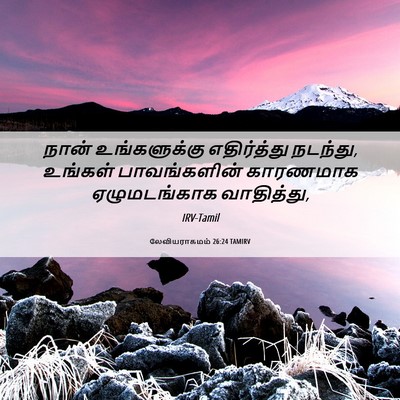 Picture 06 - லேவியராகமம் 26:24 TAMIRV - நான் உங்களுக்கு - Bible Verse Picture