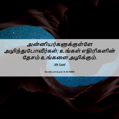 Picture 06 - லேவியராகமம் 26:38 TAMIRV -  - Bible Verse Picture