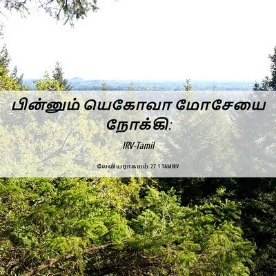 Picture 06 - லேவியராகமம் 27:1 TAMIRV - பின்னும் யெகோவா - Bible Verse Picture