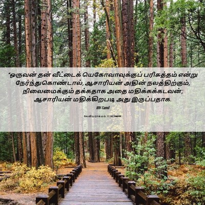 Picture 06 - லேவியராகமம் 27:14 TAMIRV - “ஒருவன் தன் - Bible Verse Picture