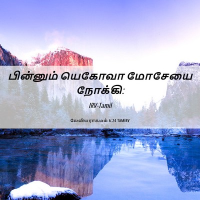 Picture 06 - லேவியராகமம் 6:24 TAMIRV - பின்னும் யெகோவா - Bible Verse Picture