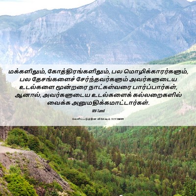 Picture 06 - வெளிப்படுத்தின விசேஷம் 11:9 TAMIRV - மக்களிலும், - Bible Verse Picture