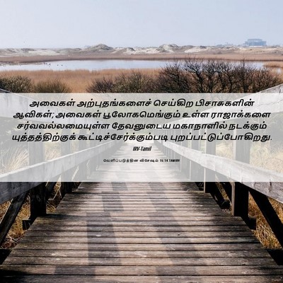 Picture 06 - வெளிப்படுத்தின விசேஷம் 16:14 TAMIRV - அவைகள் - Bible Verse Picture