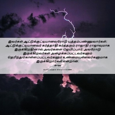 Picture 06 - வெளிப்படுத்தின விசேஷம் 17:14 TAMIRV - இவர்கள் - Bible Verse Picture