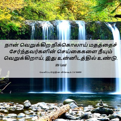 Picture 06 - வெளிப்படுத்தின விசேஷம் 2:6 TAMIRV - நான் வெறுக்கிற - Bible Verse Picture