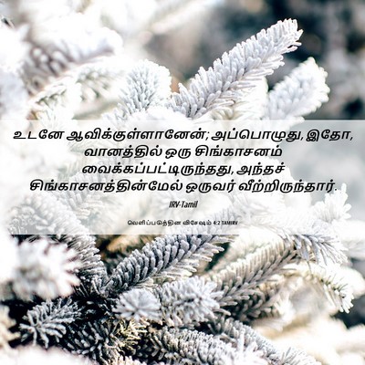 Picture 06 - வெளிப்படுத்தின விசேஷம் 4:2 TAMIRV - உடனே - Bible Verse Picture