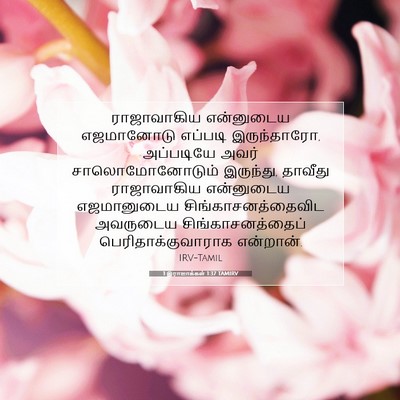 Picture 07 - 1 இராஜாக்கள் 1:37 TAMIRV - ராஜாவாகிய - Bible Verse Picture
