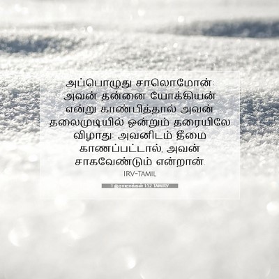 Picture 07 - 1 இராஜாக்கள் 1:52 TAMIRV - அப்பொழுது - Bible Verse Picture