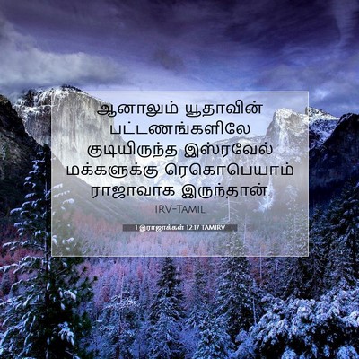 Picture 07 - 1 இராஜாக்கள் 12:17 TAMIRV - ஆனாலும் யூதாவின் - Bible Verse Picture