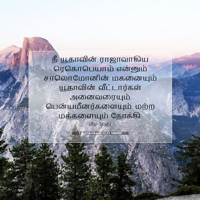 Picture 07 - 1 இராஜாக்கள் 12:23 TAMIRV - நீ யூதாவின் - Bible Verse Picture