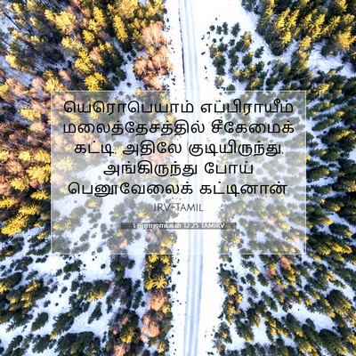 Picture 07 - 1 இராஜாக்கள் 12:25 TAMIRV - யெரொபெயாம் - Bible Verse Picture