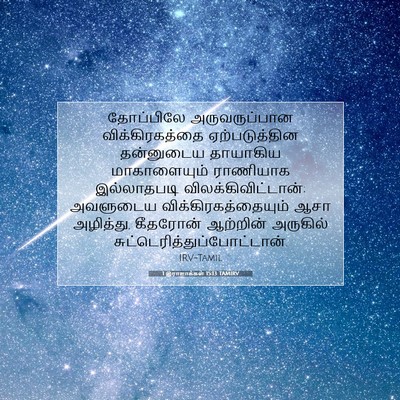 Picture 07 - 1 இராஜாக்கள் 15:13 TAMIRV - தோப்பிலே - Bible Verse Picture