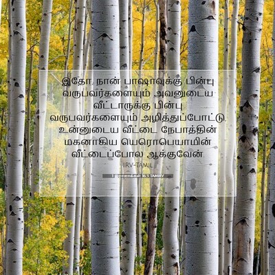 Picture 07 - 1 இராஜாக்கள் 16:3 TAMIRV - இதோ, நான் - Bible Verse Picture