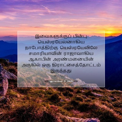 Picture 07 - 1 இராஜாக்கள் 21:1 TAMIRV - இவைகளுக்குப் - Bible Verse Picture