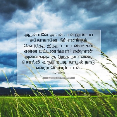 Picture 07 - 1 இராஜாக்கள் 9:13 TAMIRV - அதனாலே அவன்: - Bible Verse Picture