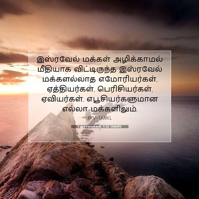 Picture 07 - 1 இராஜாக்கள் 9:20 TAMIRV - இஸ்ரவேல் மக்கள் - Bible Verse Picture