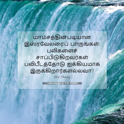 Picture 07 - 1 கொரிந்தியர் 10:18 TAMIRV -  - Bible Verse Picture