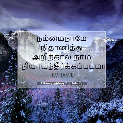 Picture 07 - 1 கொரிந்தியர் 11:31 TAMIRV - நம்மைநாமே - Bible Verse Picture