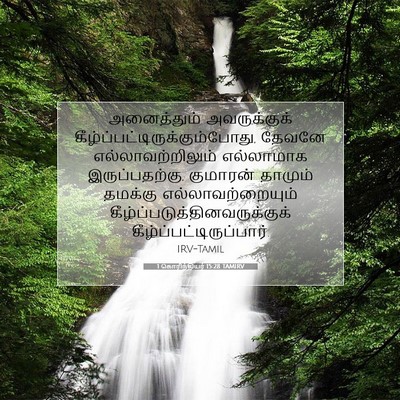 Picture 07 - 1 கொரிந்தியர் 15:28 TAMIRV - அனைத்தும் - Bible Verse Picture