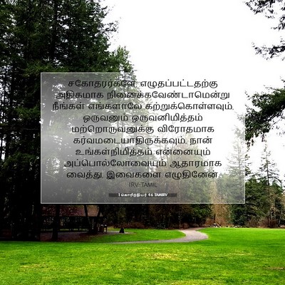 Picture 07 - 1 கொரிந்தியர் 4:6 TAMIRV - சகோதரர்களே, - Bible Verse Picture