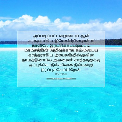 Picture 07 - 1 கொரிந்தியர் 5:5 TAMIRV -  - Bible Verse Picture