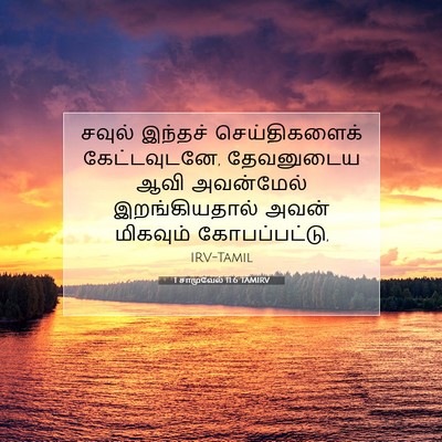 Picture 07 - 1 சாமுவேல் 11:6 TAMIRV - சவுல் இந்தச் - Bible Verse Picture