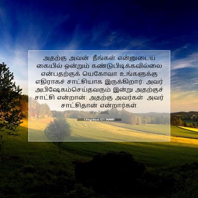 Picture 07 - 1 சாமுவேல் 12:5 TAMIRV - அதற்கு அவன்: - Bible Verse Picture