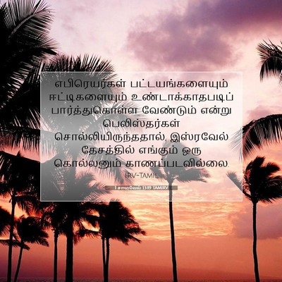 Picture 07 - 1 சாமுவேல் 13:19 TAMIRV - எபிரெயர்கள் - Bible Verse Picture