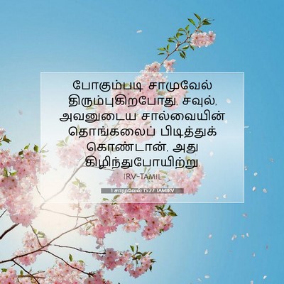 Picture 07 - 1 சாமுவேல் 15:27 TAMIRV - போகும்படி - Bible Verse Picture