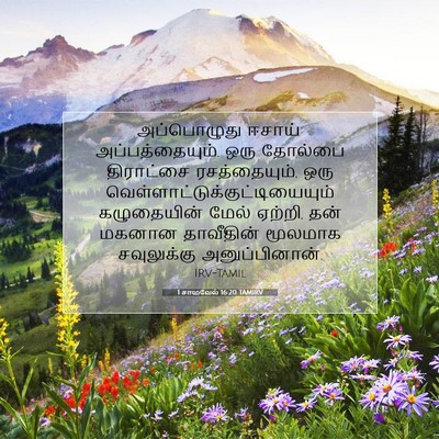 Picture 07 - 1 சாமுவேல் 16:20 TAMIRV - அப்பொழுது ஈசாய்: - Bible Verse Picture