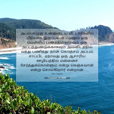 Picture 07 - 1 சாமுவேல் 2:36 TAMIRV - அப்பொழுது - Bible Verse Picture