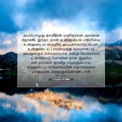 Picture 07 - 1 சாமுவேல் 24:4 TAMIRV - அப்பொழுது - Bible Verse Picture