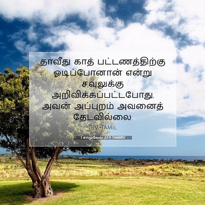 Picture 07 - 1 சாமுவேல் 27:4 TAMIRV - தாவீது காத் - Bible Verse Picture