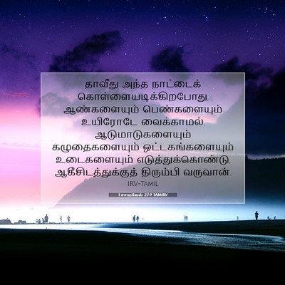 Picture 07 - 1 சாமுவேல் 27:9 TAMIRV - தாவீது அந்த - Bible Verse Picture