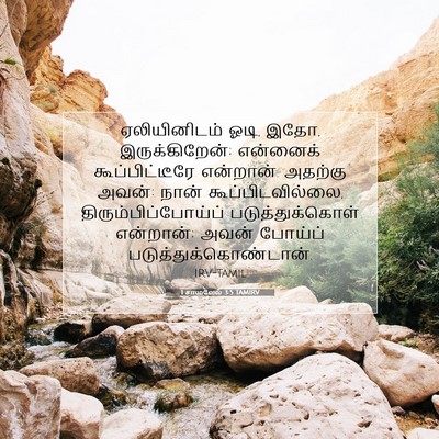 Picture 07 - 1 சாமுவேல் 3:5 TAMIRV - ஏலியினிடம் ஓடி, - Bible Verse Picture