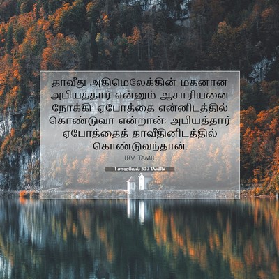 Picture 07 - 1 சாமுவேல் 30:7 TAMIRV - தாவீது - Bible Verse Picture