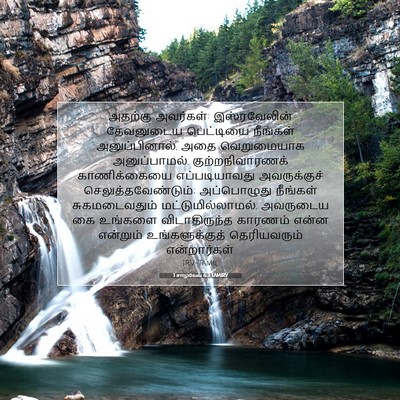 Picture 07 - 1 சாமுவேல் 6:3 TAMIRV - அதற்கு அவர்கள்: - Bible Verse Picture
