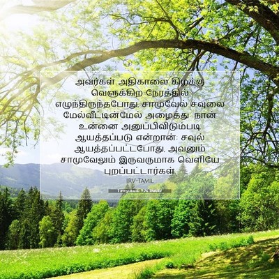 Picture 07 - 1 சாமுவேல் 9:26 TAMIRV - அவர்கள் அதிகாலை - Bible Verse Picture