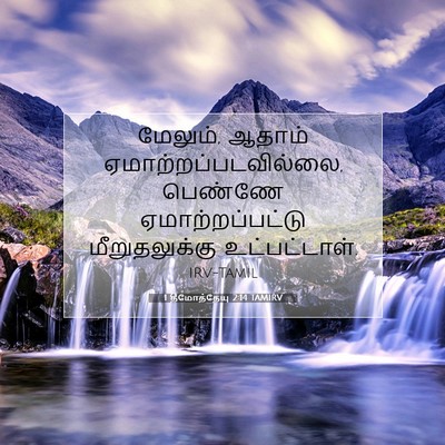 Picture 07 - 1 தீமோத்தேயு 2:14 TAMIRV - மேலும், ஆதாம் - Bible Verse Picture
